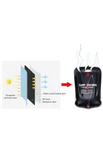 20 Litre Solar Isıtıcılı Kamp Duş Torbası 20 Litre Solar Isıtıcılı Kamp Duş Torbası