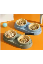 Mikopet Çift Bölmeli Mama ve Su Kabı Mikopet Çift Bölmeli Mama ve Su Kabı