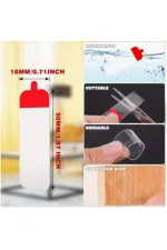 60 Parça Kolay Açılır Güçlü Çift Taraflı Bant 18mmx50mm 60 Parça Kolay Açılır Güçlü Çift Taraflı Bant 18mmx50mm