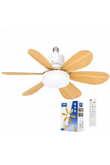 Tavan Vantilatörü ve LED Avize - Uzaktan Kumandalı - 6 Kanatlı - 52 cm Tavan Vantilatörü ve LED Avize - Uzaktan Kumandalı - 6 Kanatlı - 52 cm
