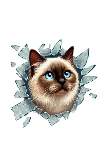 Fulcar Kedi Tasarımlı Araç Stickerı