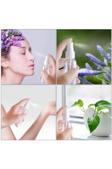 Boş Sprey Şişesi - Plastik - 50 ml - Şeffaf Boş Sprey Şişesi - Plastik - 50 ml - Şeffaf