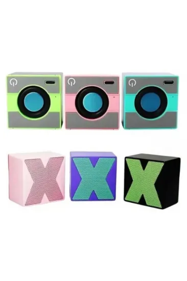 Mini Taşınabilir Hoparlör - Type C (USB-C) Şarj - Güçlü Bass - Küp Tasarım Mini Taşınabilir Hoparlör - Type C (USB-C) Şarj - Güçlü Bass - Küp Tasarım
