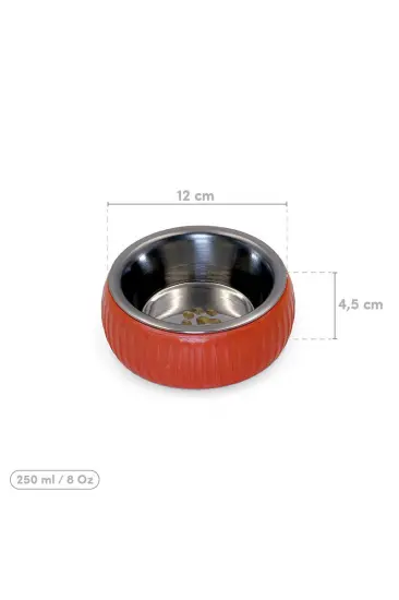 Mikopet Organik Seramik Mama Kabı Kiremit Mikopet Organik Seramik Mama Kabı Kiremit