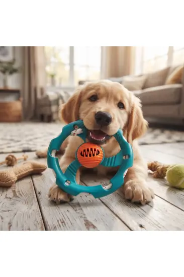 Halatlı Frizbi Köpek Isırma Oyuncağı - Mama Ödüllü Mekanizma Halatlı Frizbi Köpek Isırma Oyuncağı - Mama Ödüllü Mekanizma