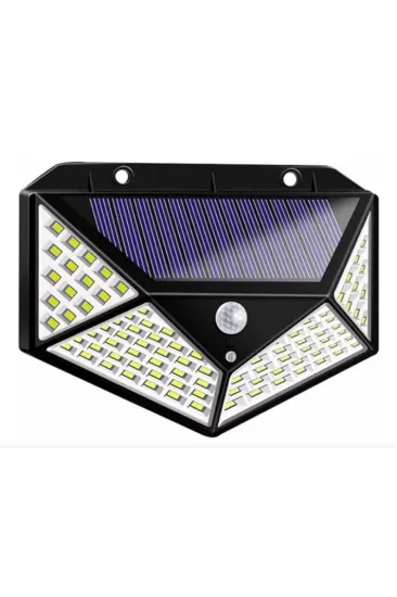 Solar Hareket Sensörlü Duvar Lambası 100 Led Solar Hareket Sensörlü Duvar Lambası 100 Led