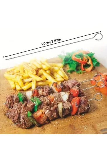 10'lu Paslanmaz Çelik Şiş Seti (20 cm) - Airfryer & Mangal 10'lu Paslanmaz Çelik Şiş Seti (20 cm) - Airfryer & Mangal