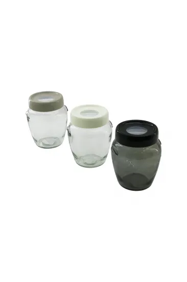 Cam Kavanoz - 580 ml - Şeffaf Cam Kavanoz - 580 ml - Şeffaf