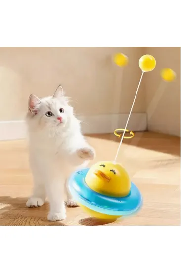 UFO Şekilli Ördek Kedi Oyuncağı UFO Şekilli Ördek Kedi Oyuncağı