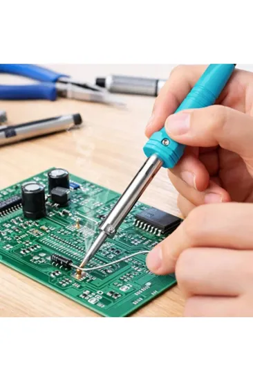 40W Kalem Lehim Makinesi - Elektrikli - Mavi Renk 40W Kalem Lehim Makinesi - Elektrikli - Mavi Renk