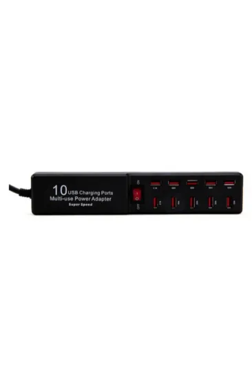 10 Portlu USB Şarj Adaptörü 10 Portlu USB Şarj Adaptörü