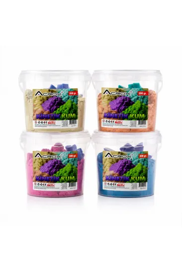 Kinetik Kum - 200 gr - Ele Yapışmaz - 2 Plastik Kalıp Hediyeli - Sağlığa Uygun Kinetik Kum - 200 gr - Ele Yapışmaz - 2 Plastik Kalıp Hediyeli - Sağlığa Uygun