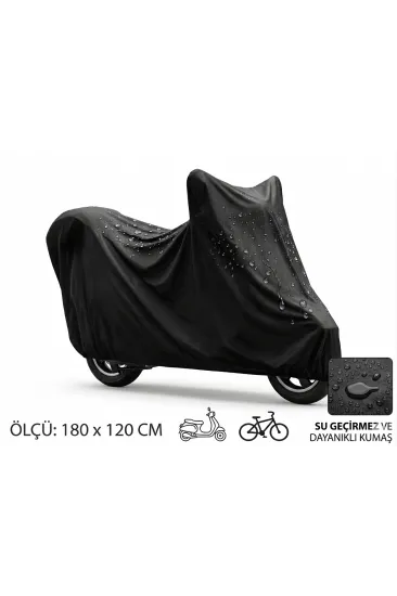 Su ve Toz Geçirmez Motosiklet ve Scooter Koruma Brandası 180x120 cm Su ve Toz Geçirmez Motosiklet ve Scooter Koruma Brandası 180x120 cm