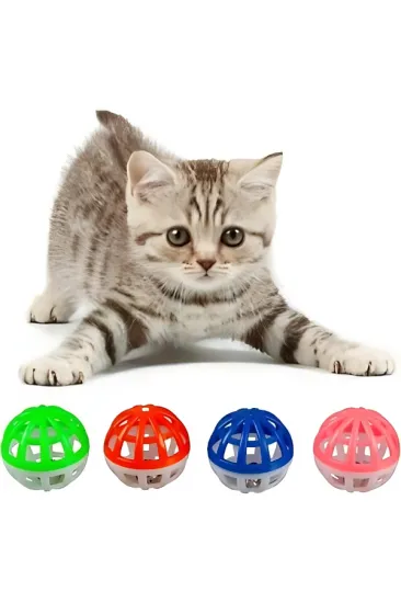 4'lü Çıngıraklı Top Kedi Oyuncağı 4'lü Çıngıraklı Top Kedi Oyuncağı