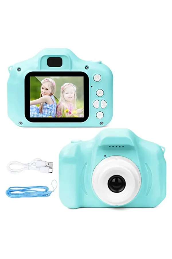 Mini Kamera Fotoğraf Makinesi Mavi Mini Kamera Fotoğraf Makinesi Mavi