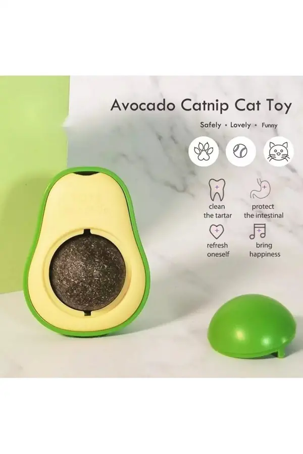Avokado Tasarımlı Kedi Yalama Topu Avokado Tasarımlı Kedi Yalama Topu