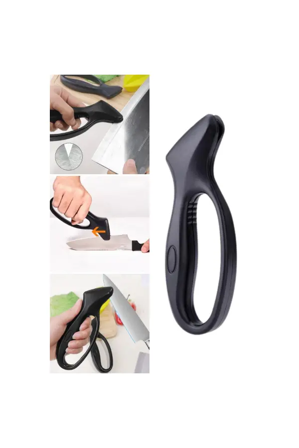 Ergonomik Paslanmaz Çelik Manuel Bıçak Bileme Aleti Ergonomik Paslanmaz Çelik Manuel Bıçak Bileme Aleti