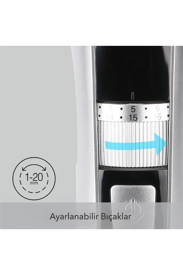 Şarjlı Ayarlanabilir Başlıklı Saç Sakal Traş Makinesi Şarjlı Ayarlanabilir Başlıklı Saç Sakal Traş Makinesi