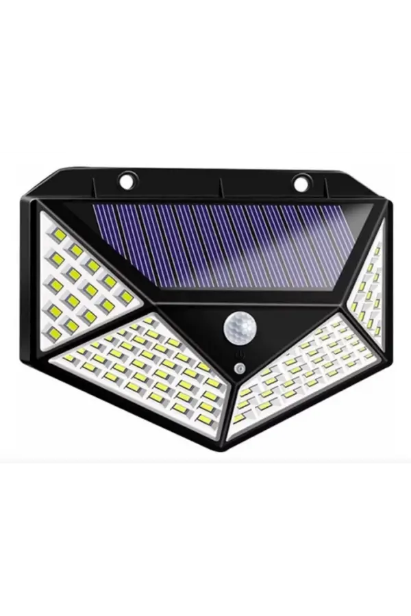Solar Hareket Sensörlü Duvar Lambası 100 Led Solar Hareket Sensörlü Duvar Lambası 100 Led