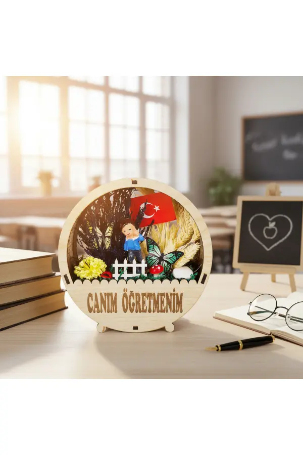 Yuvarlak Saksı Teraryum - Öğretmenler Günü Hediyesi Yuvarlak Saksı Teraryum - Öğretmenler Günü Hediyesi