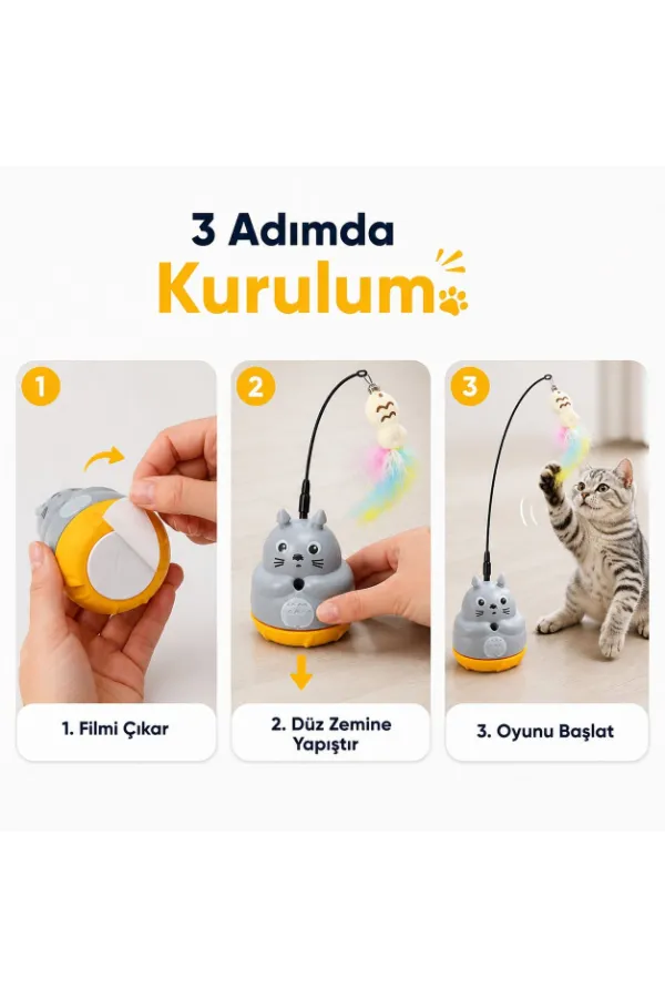Kedi Şekilli Dönen Peluş Balıklı Olta Oyuncağı Kedi Şekilli Dönen Peluş Balıklı Olta Oyuncağı