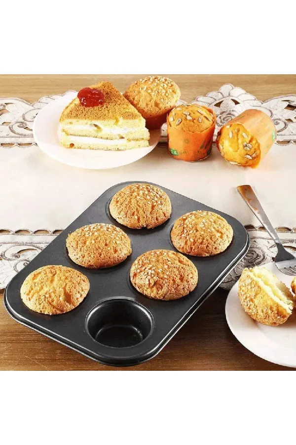 6'lı Muffin Kek Kalıbı 6'lı Muffin Kek Kalıbı