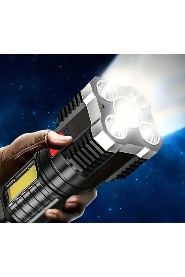 USB Şarjlı 4 Modlu El Feneri USB Şarjlı 4 Modlu El Feneri