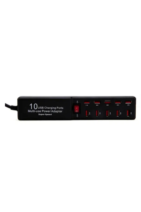 10 Portlu USB Şarj Adaptörü