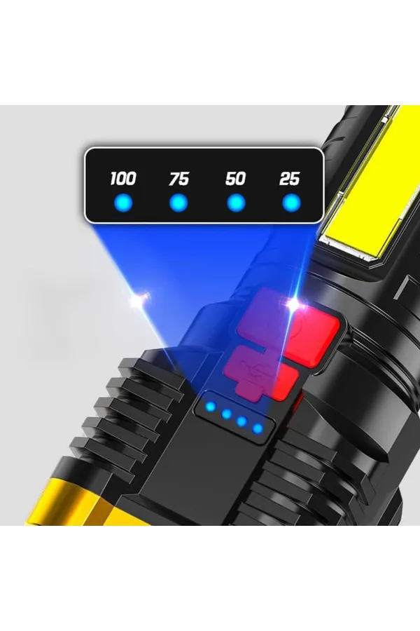 USB Şarjlı 4 Modlu El Feneri USB Şarjlı 4 Modlu El Feneri