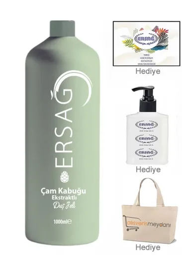 Ersağ Çam Kabuğu Ekstraktlı Duş Jeli - 1000 ML Ersağ Çam Kabuğu Ekstraktlı Duş Jeli - 1000 ML