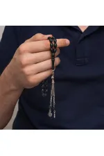 Metal Püsküllü Sıkma Kehribar Tesbih Metal Püsküllü Sıkma Kehribar Tesbih