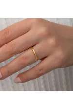 Gümüş Gold Ajda Kadın Yüzük Gümüş Gold Ajda Kadın Yüzük