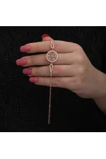 Gümüş Rose Renkli Yaşam Çiçeği Kadın Bileklik Gümüş Rose Renkli Yaşam Çiçeği Kadın Bileklik