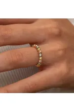 Gümüş Sıralı Dorika Kadın Yüzük Gümüş Sıralı Dorika Kadın Yüzük