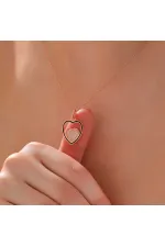 Gümüş Rose Kalp Kadın Kolye Gümüş Rose Kalp Kadın Kolye