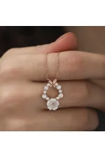 Gümüş Rose Bahar Çiçeği Kolye Gümüş Rose Bahar Çiçeği Kolye