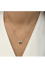 Gümüş Rose Minimal Kelebek Bayan Kolye Gümüş Rose Minimal Kelebek Bayan Kolye
