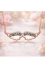 Gümüş Melek Canım Annem Bayan Kolye Gümüş Melek Canım Annem Bayan Kolye