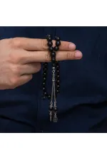Gümüş Püsküllü 10 mm Rus Oltusu Tesbih