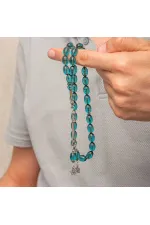 Gümüş Püsküllü Ateş Kehribar Tesbih Gümüş Püsküllü Ateş Kehribar Tesbih