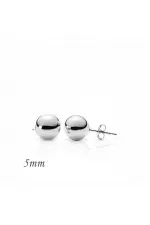 Gümüş Top Küpe - 5 mm Gümüş Top Küpe - 5 mm