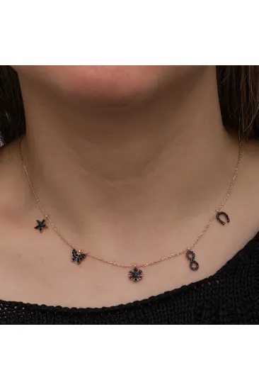 Gümüş Rose Şans Kadın Kolye Gümüş Rose Şans Kadın Kolye