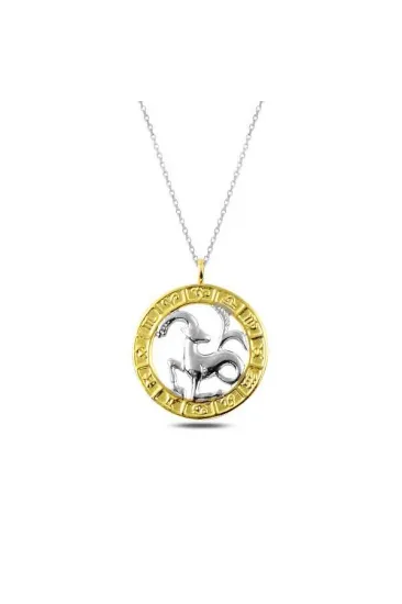 Gümüş Gold Oğlak Burcu Kolye Gümüş Gold Oğlak Burcu Kolye