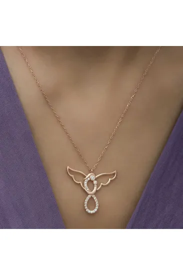 Gümüş Rose Melek Anne Ve Çocuk Bayan Kolye Gümüş Rose Melek Anne Ve Çocuk Bayan Kolye