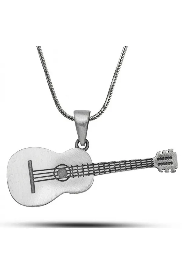 Gümüş Gitar Kolye Gümüş Gitar Kolye