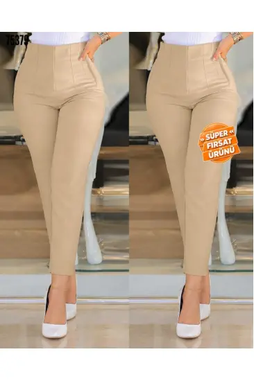 Kadın üste Oturan Paçası Bilek üzerinde Biten Krep Kumaş Pantolon 36 (S) - 50 (5XL) Kadın üste Oturan Paçası Bilek üzerinde Biten Krep Kumaş Pantolon 36 (S) - 50 (5XL)