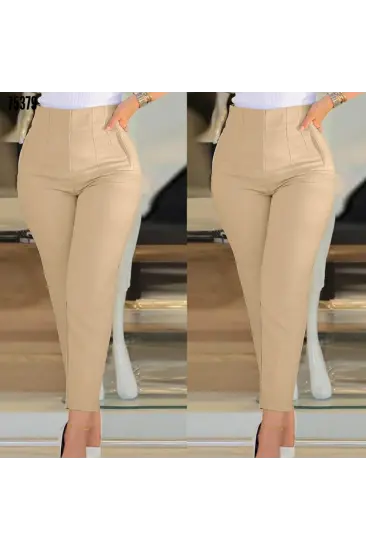 Kadın üste Oturan Paçası Bilek üzerinde Biten Krep Kumaş Pantolon 36 (S) - 50 (5XL) Kadın üste Oturan Paçası Bilek üzerinde Biten Krep Kumaş Pantolon 36 (S) - 50 (5XL)