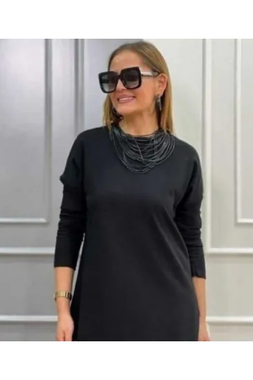 Kadın Uzun Kollu Bisiklet Yaka Etek Ucu Deri Dantelli Viskon Iki Iplik Midi Elbise Kadın Uzun Kollu Bisiklet Yaka Etek Ucu Deri Dantelli Viskon Iki Iplik Midi Elbise