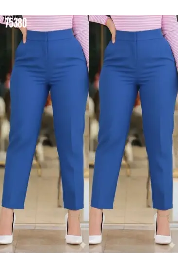 Kadın üste Oturan Paçası Bilek üzerinde Biten Krep Kumaş Pantolon 36 (S) - 50 (5XL) Kadın üste Oturan Paçası Bilek üzerinde Biten Krep Kumaş Pantolon 36 (S) - 50 (5XL)