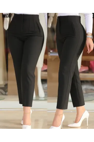 Kadın üste Oturan Paçası Bilek üzerinde Biten Krep Kumaş Kumaş Pantolon 36 (S) - 50 (5XL) Kadın üste Oturan Paçası Bilek üzerinde Biten Krep Kumaş Kumaş Pantolon 36 (S) - 50 (5XL)